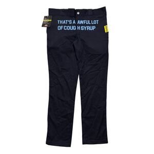 BNWT Awful Lot Of Cough Syrup Dickies Pants Navy Blue 32x30